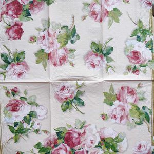 Квіти, метелики - 21*21 см